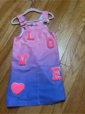 MIA New York Pink to Purple Ombre LOVE Overall Dress